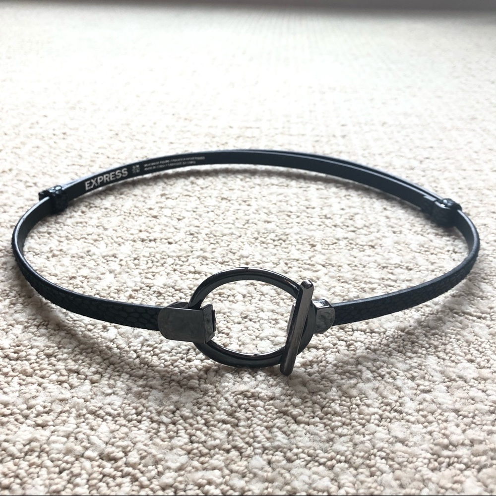 Express Adjustable Slide Skinny Belt